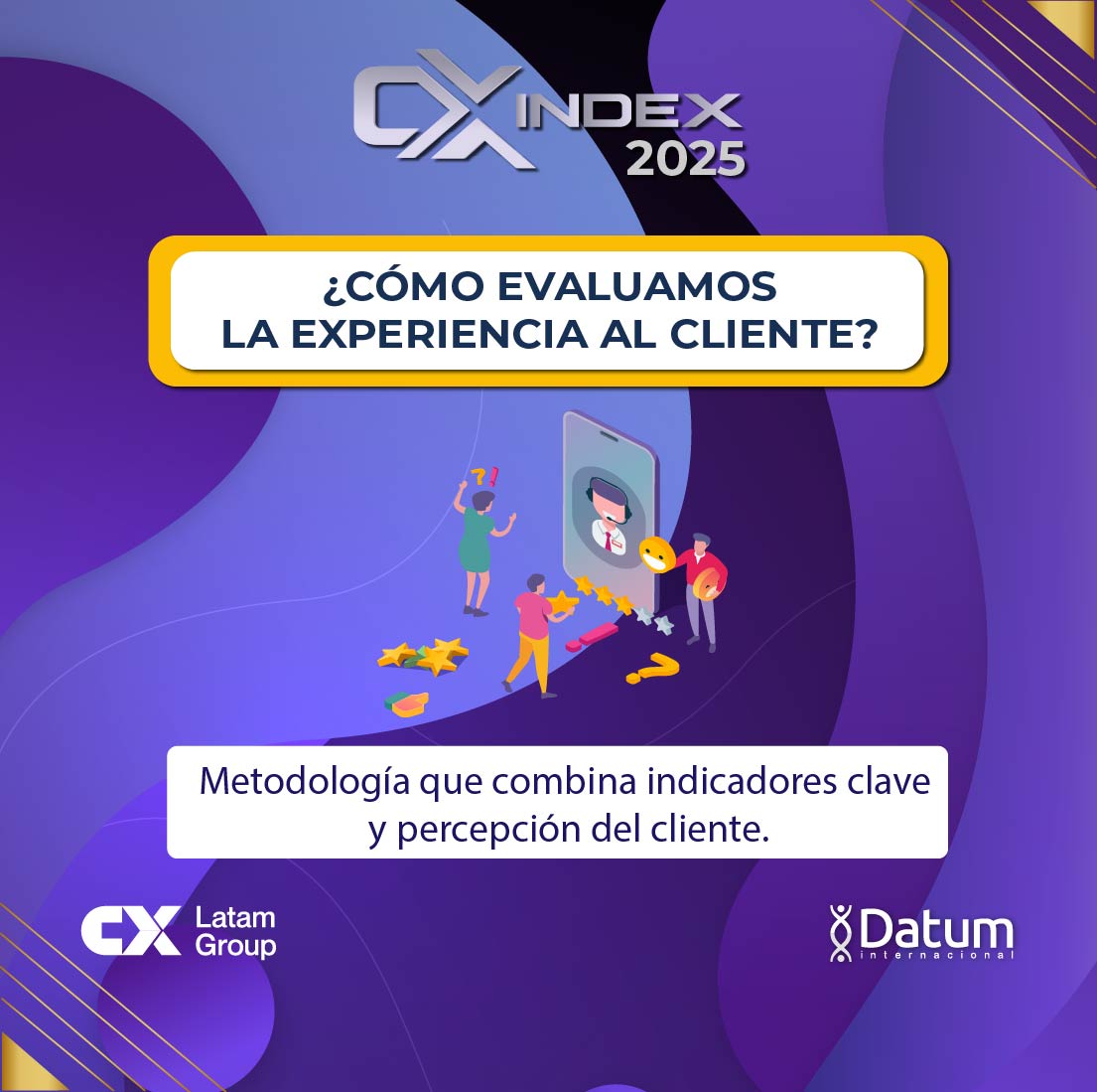 DatumPeru's tweet image. 📊CX Index 2025
Este 8 de julio, descubre cómo medimos la experiencia del cliente con una metodología que combina escucha digital y encuestas.
👉Desliza y conoce los pilares que usamos para medir la experiencia.
#CXIndex #ExperienciaDelCliente #ExpandiendoConocimiento