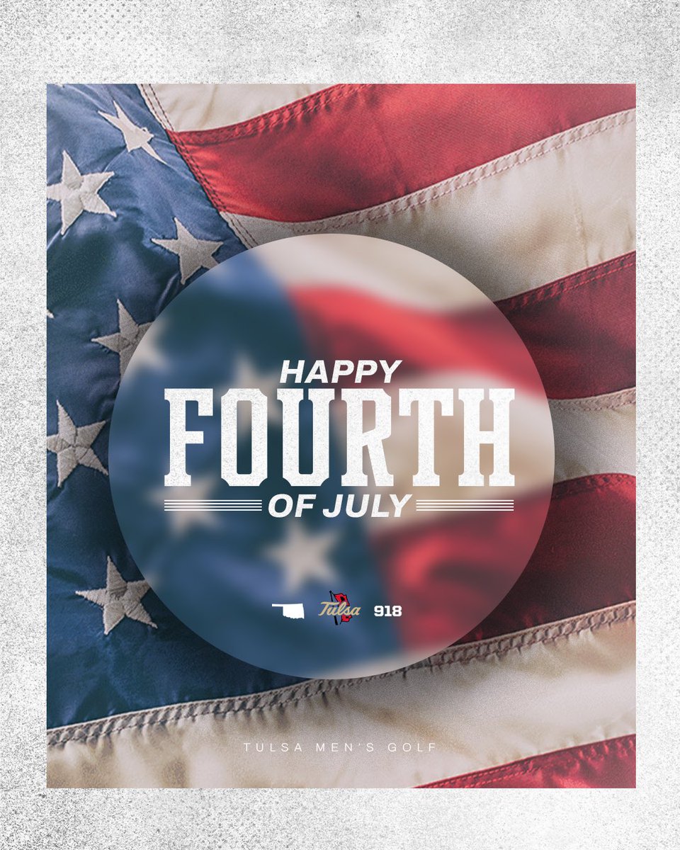 TulsaMensGolf's tweet image. Here’s to the red, white, and blue on and off the course.
#ReignCane
