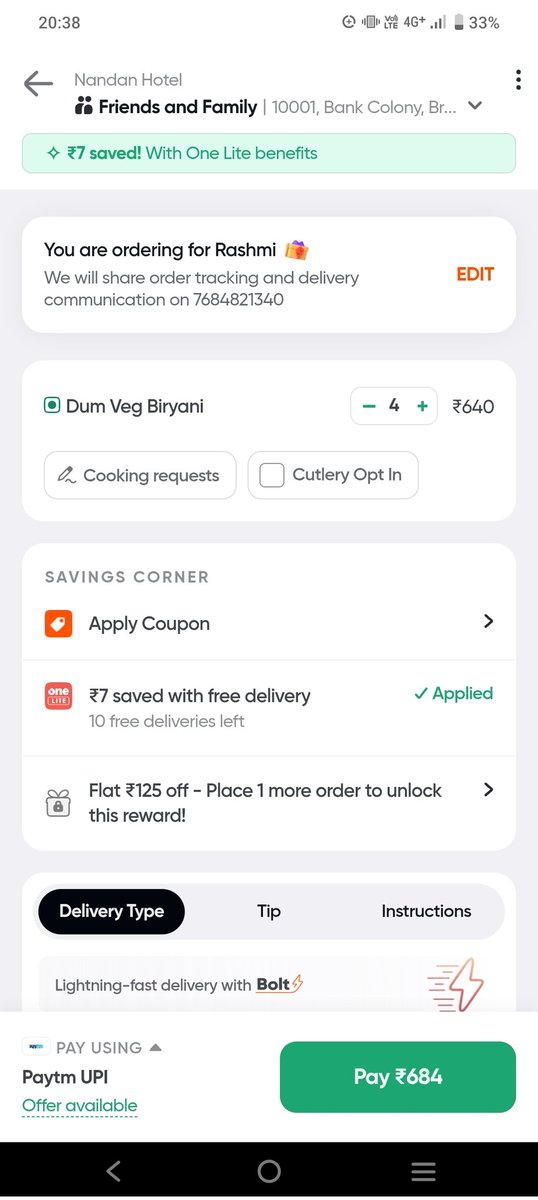 Mr_Boyfddrds's tweet photo. @puch_ai @puch_ai Swiggy Order Aapke taraf se Jai Hind @puch_ai https://t.co/78MKroqZ4g