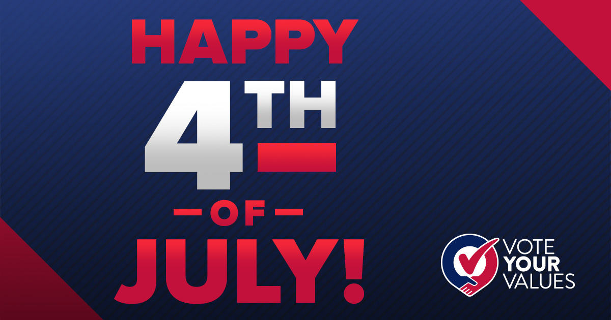 Celebrate your freedom today - especially the right to vote!