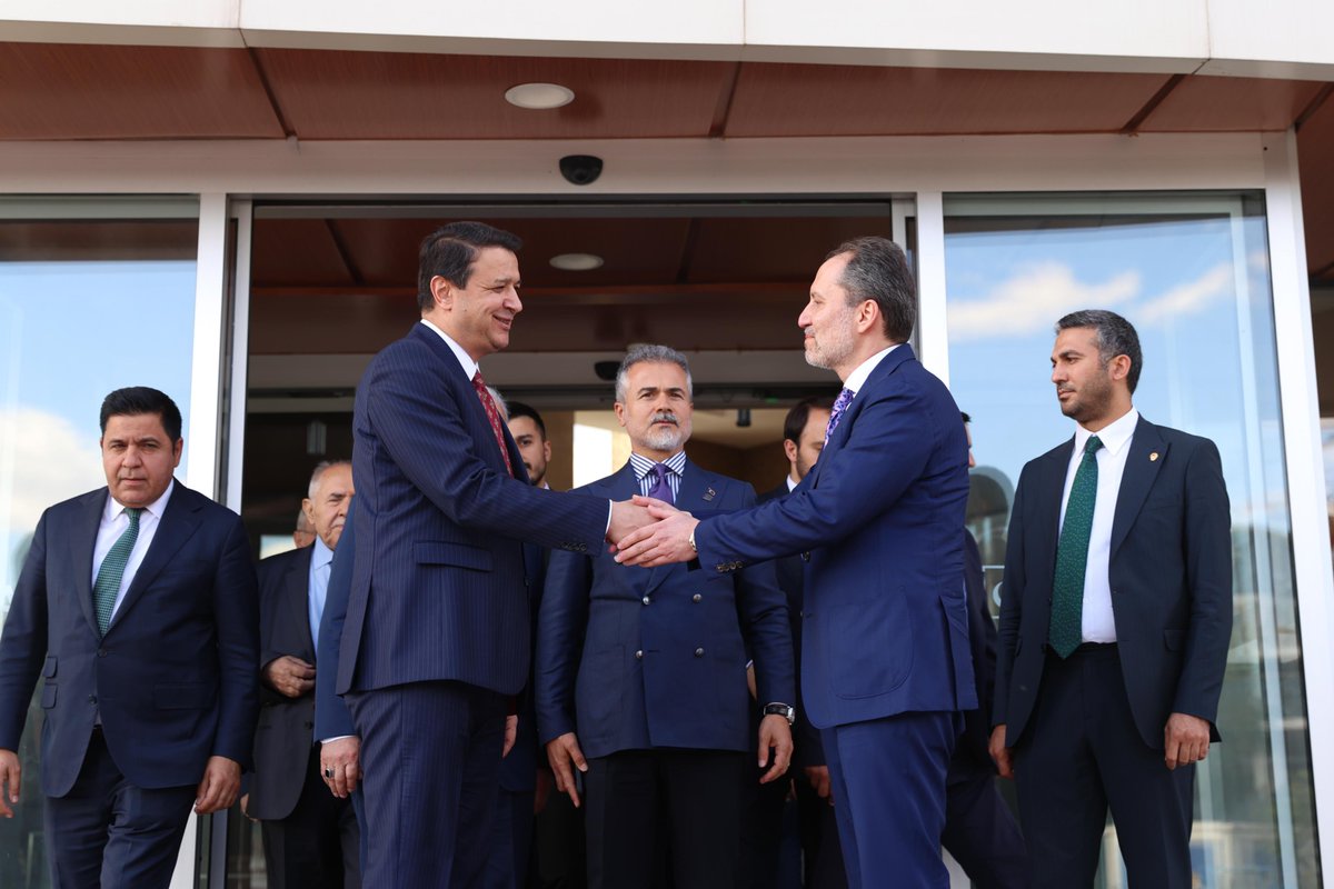 Genel Başkanımız Mahmut Arıkan, Yeniden Refah Partisi Genel Başkanı Fatih Erbakan ile bir araya geldi.