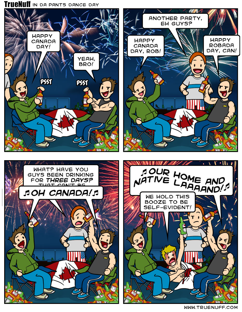 truenuff's tweet photo. Throwback from 2016! The boys kick off Canada Day and just... don’t stop. More at https://t.co/XlKs2WVqxD

#comic #comics #webcomic #webcomics #comicstrip #illustration #funny #originalcontent #usa #July4th https://t.co/yiN9qPVnun