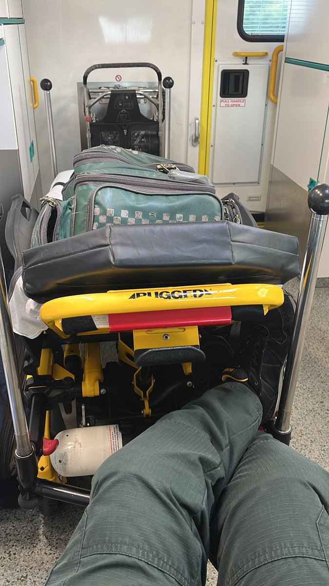 Don’t panic. But I’m in an Ambulance. 😱