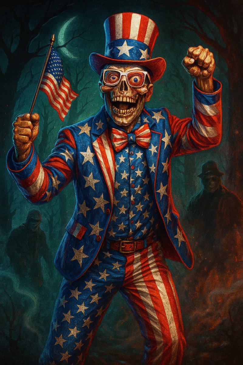 strangemonkey90's tweet image. Happy 4th of July, everyone! Stay safe and have fun! 💀 🇺🇸 🎆
#4thofJuly #FourthOfJuly #independenceday2025 #America #strangemonkey #strangemonkeyreviews #horrormovies