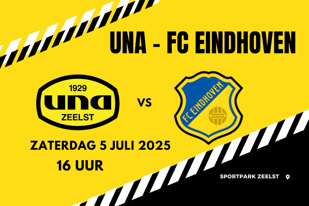 Morgen om 16 uur UNA - FC Eindhoven
