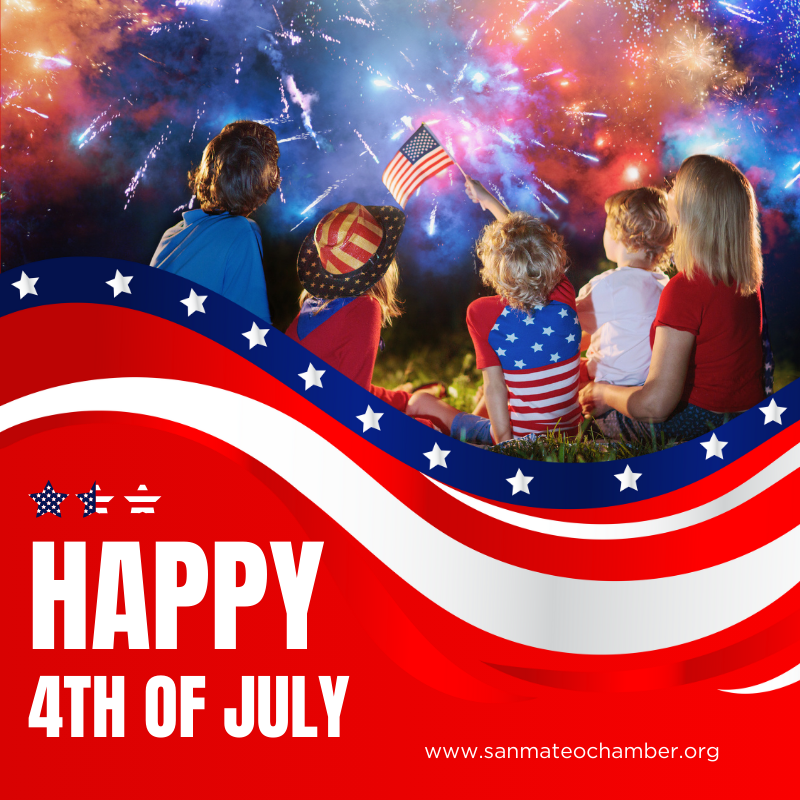 As we celebrate the 4th of July, the San Mateo Area Chamber of Commerce wishes for a joyful holiday. 

May you enjoy quality time with family and friends as we honor our nation’s freedom and unity.

#fourthofjuly
#independenceday