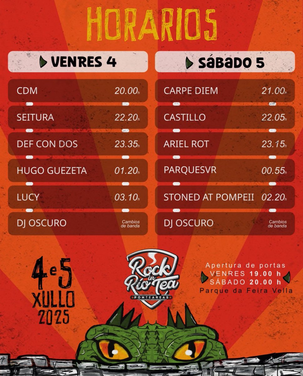 Ariel Rot (@arielrotoficial) on Twitter photo Hora de guardar la guitarrita y volver a casa que mañana hay concierto en Ponteareas. <a href="/RockinRioTea/">Rock in Río Tea</a> 🔥 Hora de guardar la guitarrita y volver a casa que mañana hay concierto en Ponteareas. <a href="/RockinRioTea/">Rock in Río Tea</a> 🔥