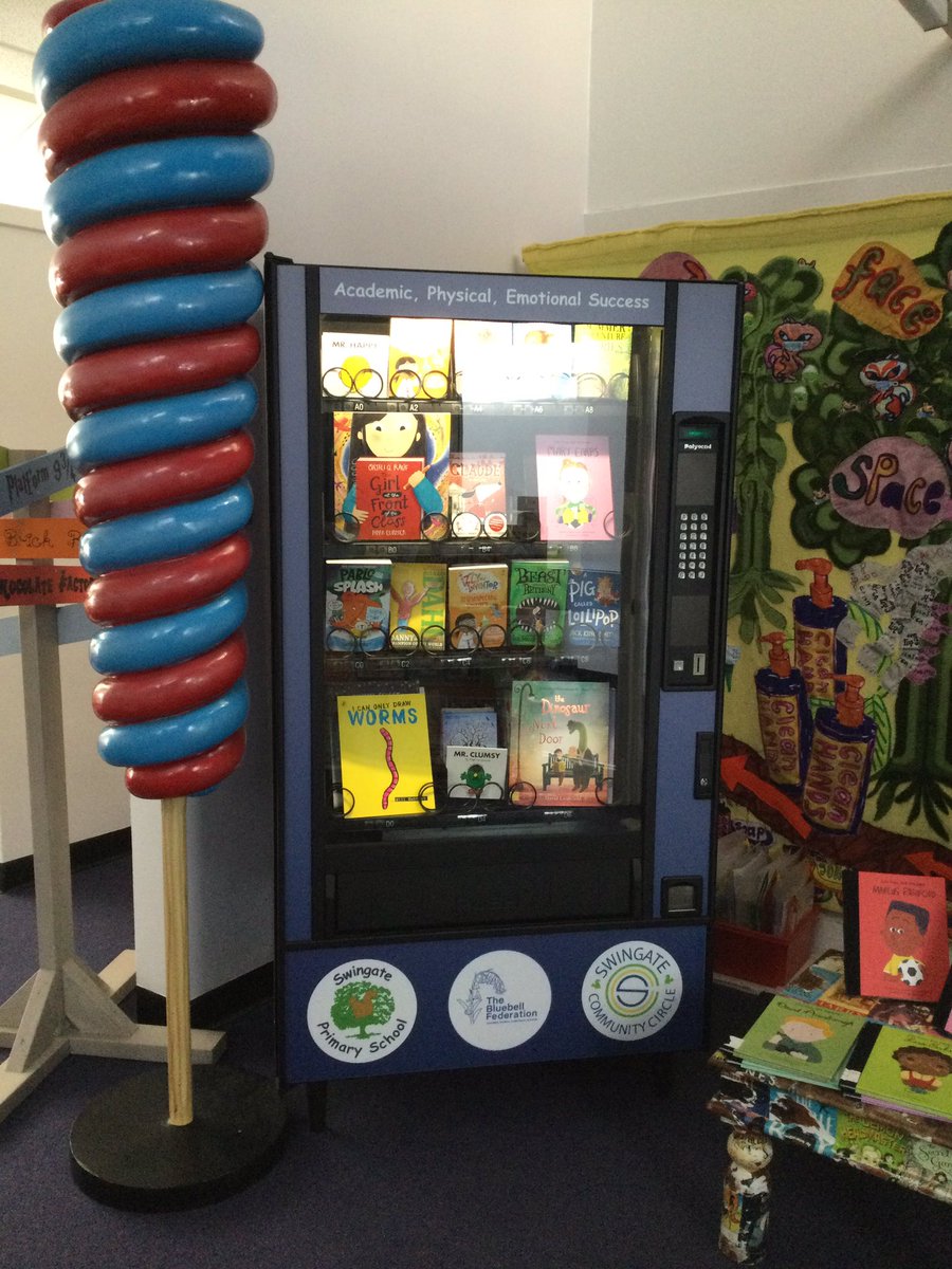 Reading at Swingate π (@swingatereading) on Twitter photo Our amazing vending machine has been fully stocked with so much newness! ππβ¨ Our amazing vending machine has been fully stocked with so much newness! ππβ¨