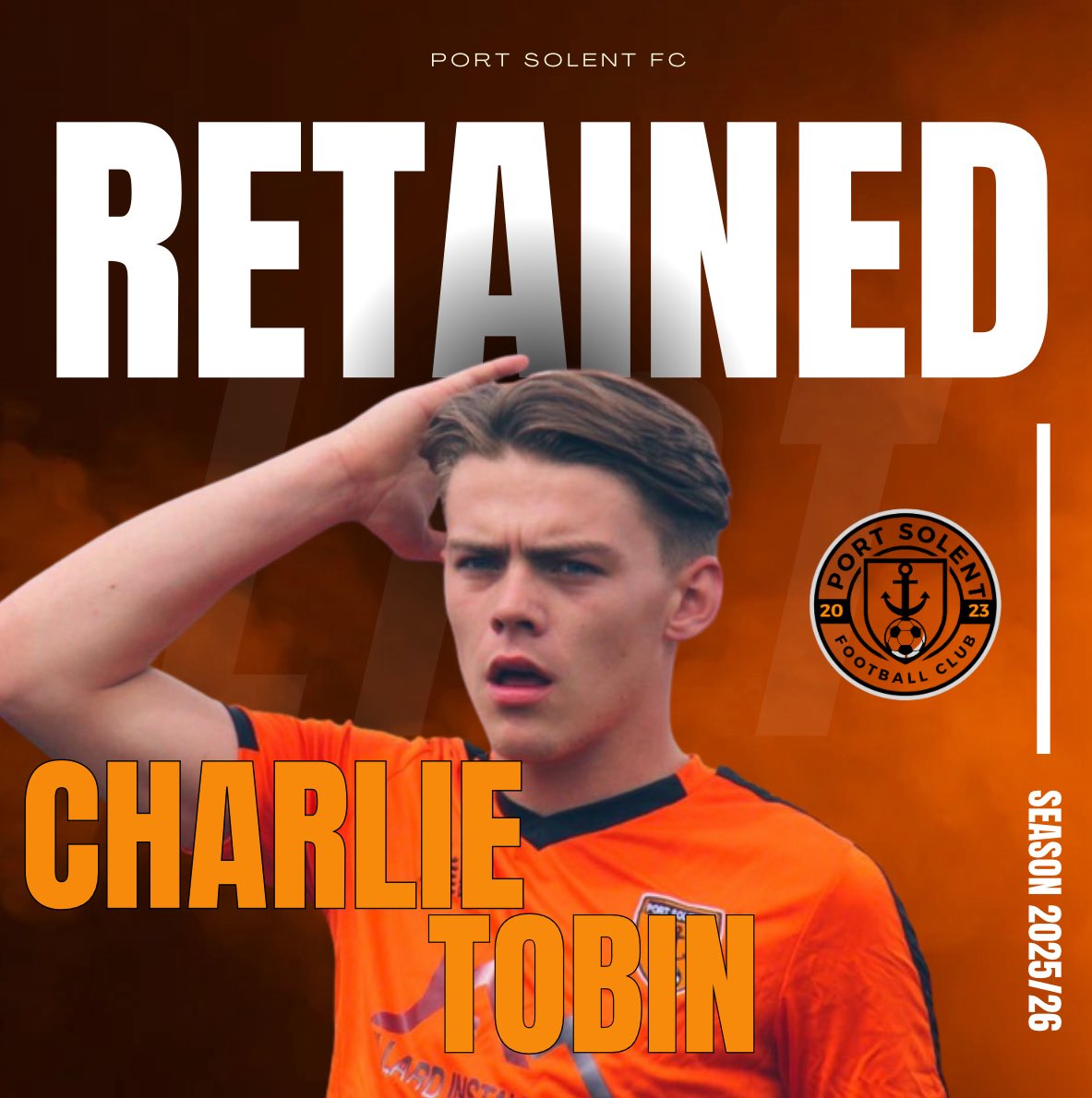 🚨 RETAINED FOR 2025/26! 🚨

Charlie is the definition of versatility — having featured from defence all the way to attack, he’s proven to be a reliable and adaptable asset wherever he’s needed on the pitch.

we’re buzzing to see what he brings to the next chapter.🧡🖤
