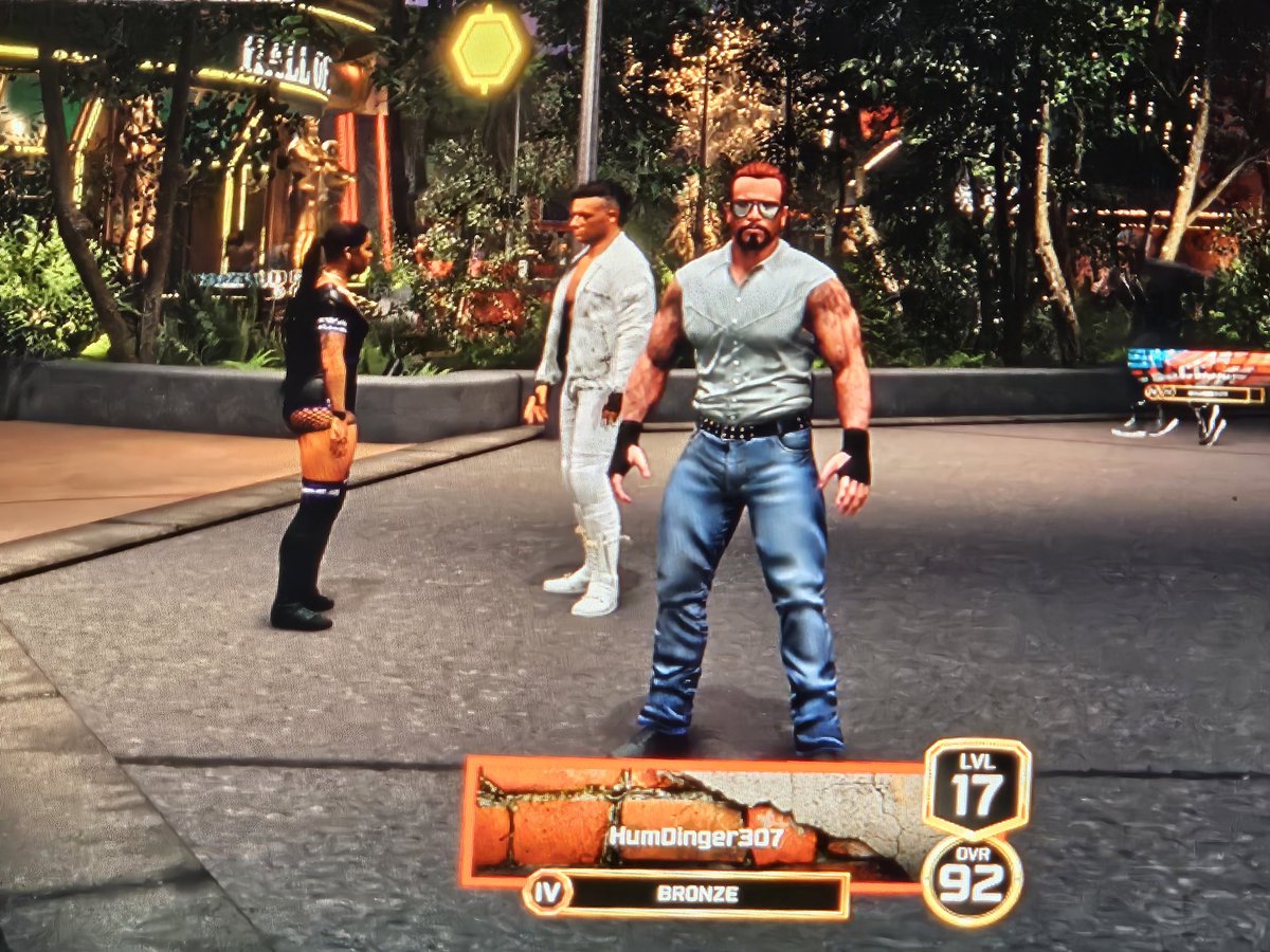 paulieB129's tweet image. Stacks tryna shakedown Ms Parker for money, AWW HELL NAW!!! #WWE2k25 #TheIsland