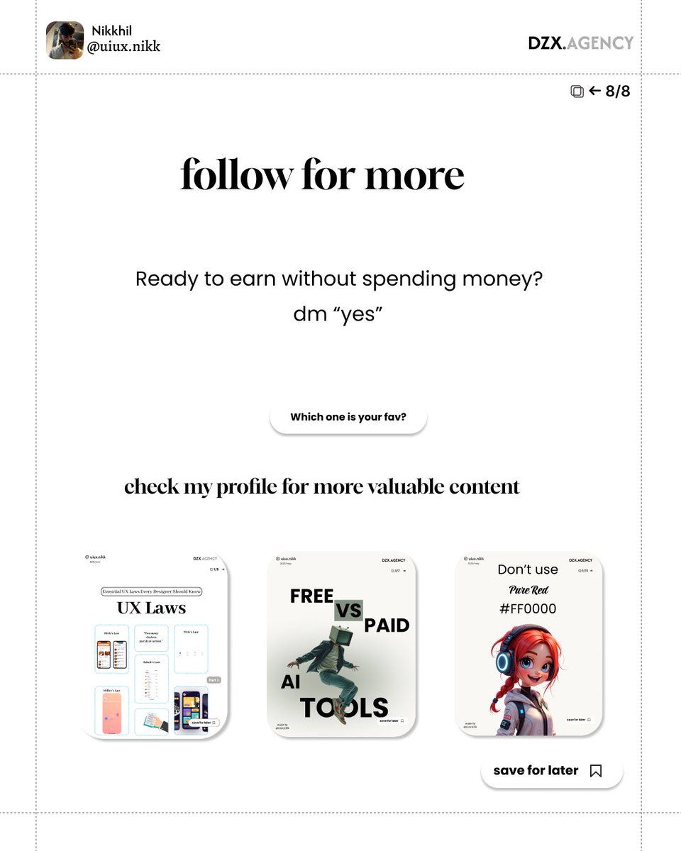 nikkhilbadlani's tweet photo. | ----------------------------------- |
| `#UIUX` `#InstagramGrowth`          |
| `#DesignTips` `#ContentStrategy`    |
| `#BuildInPublic` `#DesignCommunity` |
| `#UXWriting` `#CaptionTips`         | https://t.co/p0gLZt9abm