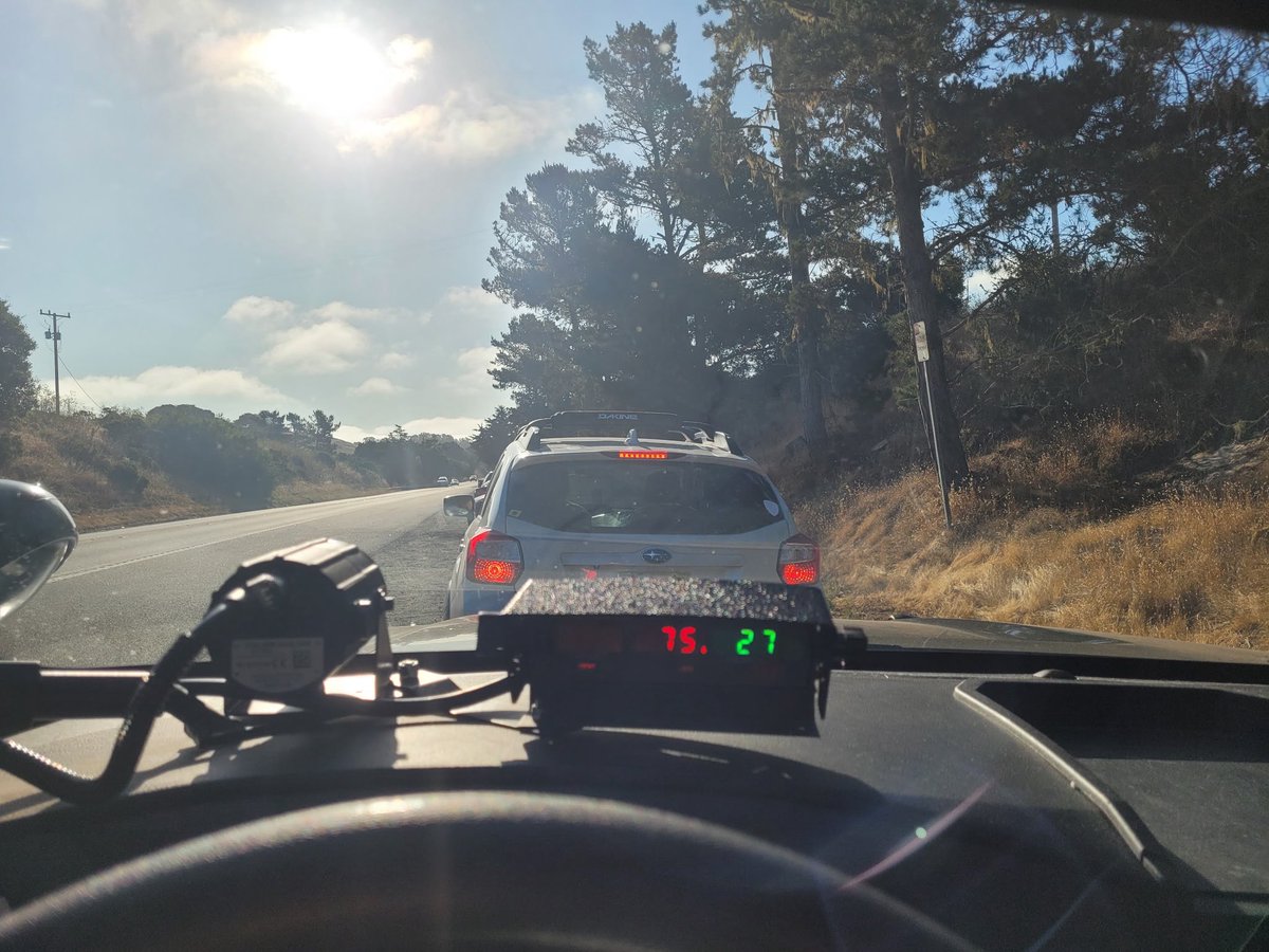 🚨 The Holiday Enforcement Period is in full effect! Just moments ago, an officer stopped a driver on SR1 at Wilder Ranch for speeding at 75 MPH in a 55 MPH zone. Please slow down and stay safe! 🚗💥 #HEP #CHP