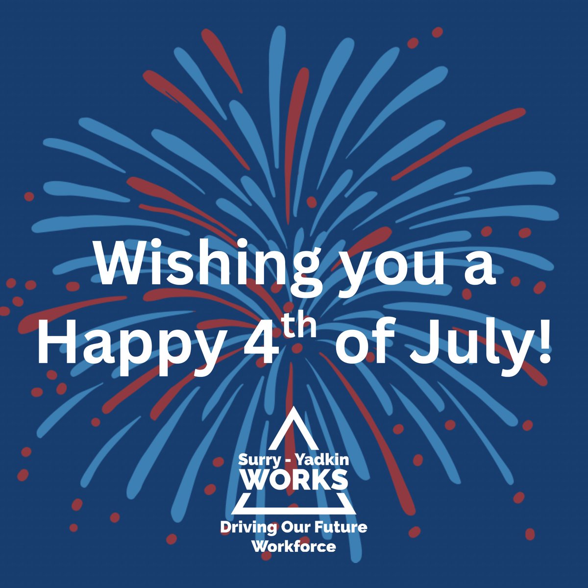 Happy 4th of July from the Surry-Yadkin Works team! #SurryYadkinWorks