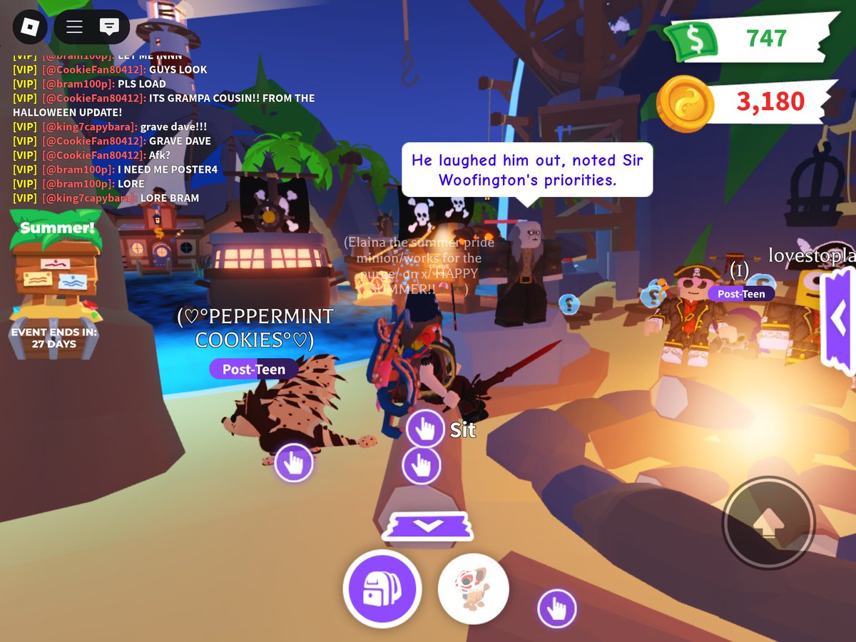 WERE HAVING SO MUCH FUN!! <a href="/Jennabeanie/">Bean</a> <a href="/capybaraman86/">Kapy</a> <a href="/GrandpaHamAM/">Grampy</a> <a href="/PlayAdoptMe/">Adopt Me!</a> tysm for lore!