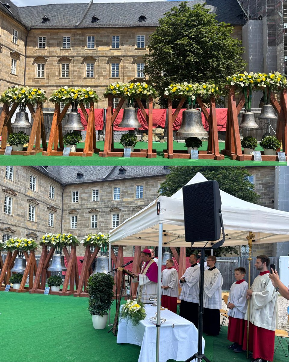 Heute wurden die sechs neuen Glocken für St. Michael in Bamberg geweiht – ein starkes Zeichen für Glaube, Hoffnung und Gemeinschaft.🔔
Danke an die Bürgerspitalstiftung und alle Beteiligten für dieses wichtige Projekt!
#StMichaelBamberg #Glockenweihe #Bamberg