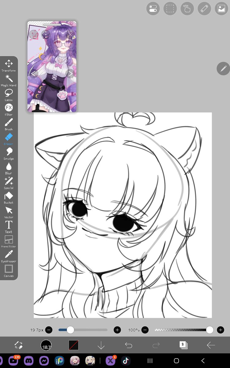 Been drawing lots of chibis and emotes so I umm forgot how to nose.. but yeaaa this looks good to me mmmhmmmn👁🫦👁🫶🏻