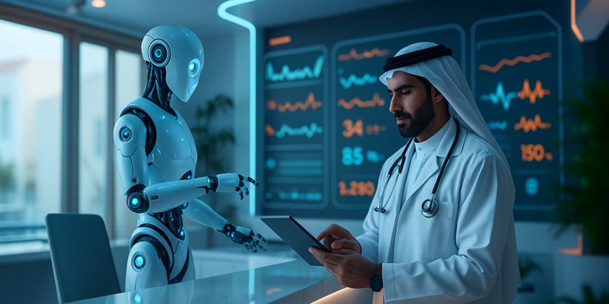 TechVoicenet's tweet photo. تدرون ان السعودية أطلقت أول عيادة بالعالم تعتمد على طبيب ذكاء اصطناعي ؟
سوتها مجموعة الموسى الصحية بالتعاون مع Synyi AI الصينية  وبدأت بالعمل في الأحساء

اذا دخلت راح تكتب ل AI الاعراض .. راح يحللها، ثم راح يعطي تشخيص مع الخطة العلاجية، وترسل لطبيب بشري لمراجعتها دون رؤية المريض.

هذه بداية استبدال الطبيب.