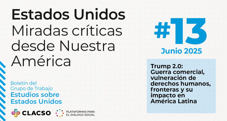 CLACSO (@_clacso) on Twitter photo 📰🌎 Boletín #13 | Estados Unidos: Miradas críticas desde Nuestra América
📌 Del Grupo de Trabajo CLACSO Estudios sobre Estados Unidos <a href="/GTEEUU_CLACSO/">Grupo de Trabajo Estudios sobre EEUU (CLACSO)</a>
Una invitación a pensar el poder, las desigualdades y las disputas geopolíticas desde el sur global. Voces latinoamericanas 📰🌎 Boletín #13 | Estados Unidos: Miradas críticas desde Nuestra América
📌 Del Grupo de Trabajo CLACSO Estudios sobre Estados Unidos <a href="/GTEEUU_CLACSO/">Grupo de Trabajo Estudios sobre EEUU (CLACSO)</a>
Una invitación a pensar el poder, las desigualdades y las disputas geopolíticas desde el sur global. Voces latinoamericanas