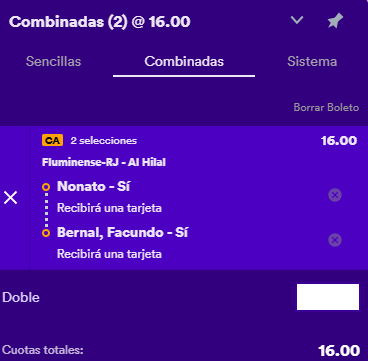 YellowCardGuru's tweet photo. Fluminense 🆚 Al Ahly

✍️Nonato. Ha visto 5 amarillas en los ultimos 20 partidos 0.45 P90-2.13 faltas P90
✍️Bernal ha visto 11 tarjetas en los ultimos 50 partidos 0.53 P90- 1.7 faltas P90

📌 Que ambos vean 🟨se paga a 16.00 👀
📍 Solo en 👉 https://t.co/hZKsfStZ1Y https://t.co/6JzzO0Va2K