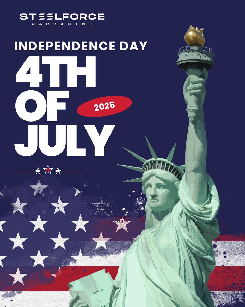 Happy 4th of July! 🇺🇸
Today we celebrate freedom, innovation, and the strength that builds a nation!

From packaging to industrial solutions, we remain committed to quality and progress.

Happy Independence Day!
#4thOfJuly #IndependenceDay #TinplateIndustry #MadeInUSA
