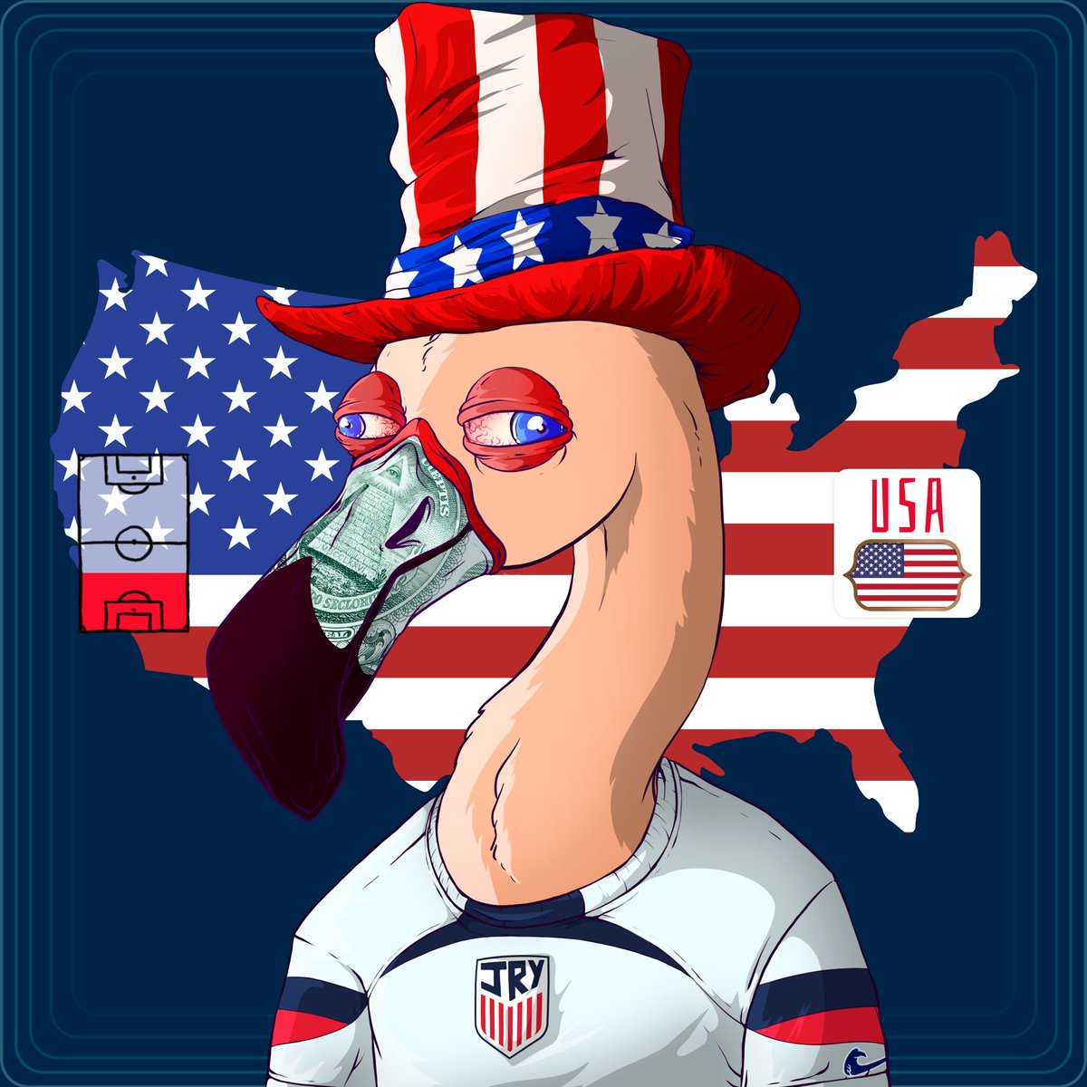 TheJRneyMerch's tweet image. Happy July 4th to all you Merikan mfers 🎆🎇🧨