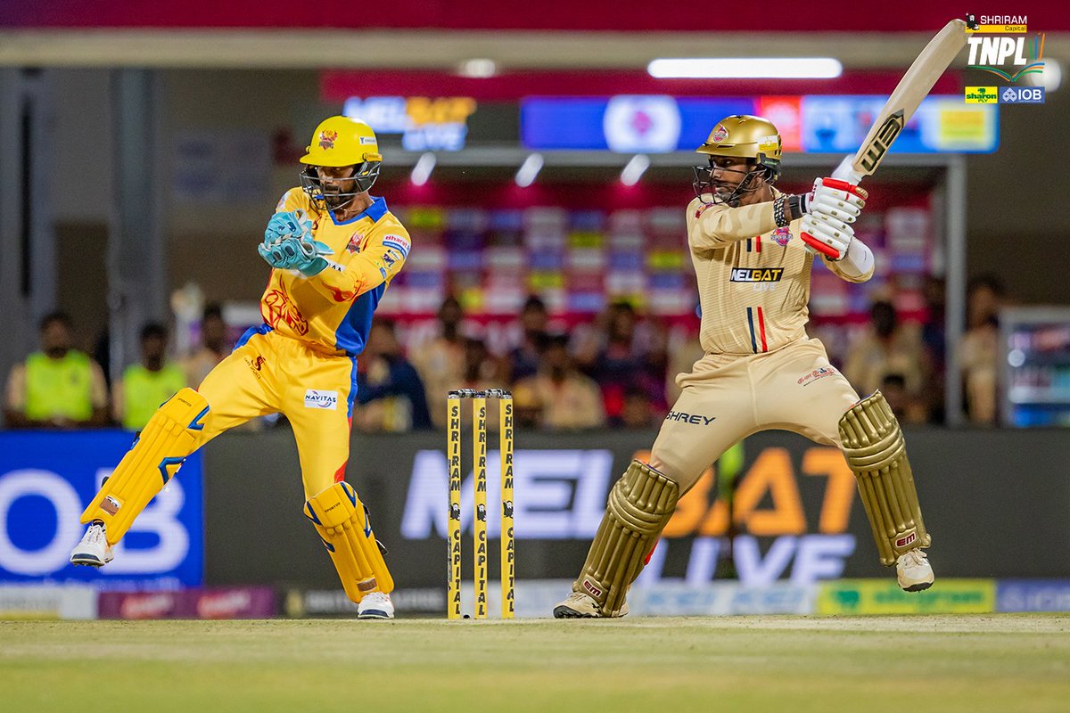 TNPremierLeague's tweet photo. Big stage, big moments! ✨
#CSGvDD #TNPL #TNPL2025 #NammaOoruNammaGethu https://t.co/jtRuJmw7SZ