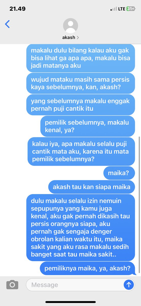 noren few tweet au;

“Maaf untuk pujian yang selalu gak pernah tertuju ke kamu.” —Makalu.