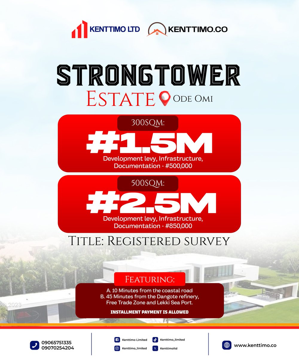 Okoye Taiwo (@okoyemekun) on Twitter photo <a href="/KKenttimo/">Kenochi Kenttimo</a> <a href="/General_Somto/">Somto Okonkwo</a> <a href="/KenttimoLtd/">Kenttimo Limited</a> Let me not overdo,but there are lands around the coastal road u can buy and have easy access to the beach. <a href="/KenttimoLtd/">Kenttimo Limited</a> we sell land with access to the coastal road which is close to the beach. For just 2.5m for 500sqm,u are buying ur own piece of nature. <a href="/KKenttimo/">Kenochi Kenttimo</a> <a href="/General_Somto/">Somto Okonkwo</a> <a href="/KenttimoLtd/">Kenttimo Limited</a> Let me not overdo,but there are lands around the coastal road u can buy and have easy access to the beach. <a href="/KenttimoLtd/">Kenttimo Limited</a> we sell land with access to the coastal road which is close to the beach. For just 2.5m for 500sqm,u are buying ur own piece of nature.