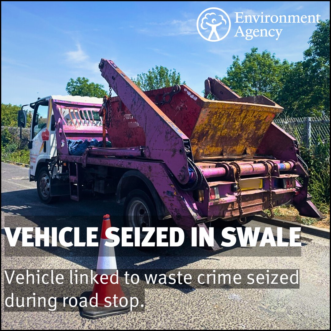 Environment AgencySE (@envagencyse) on Twitter photo Last week we were out with the <a href="/JUWC_WasteCrime/">Joint Unit for Waste Crime</a> <a href="/KentPoliceRural/">Kent Police Rural</a> <a href="/SwaleCouncil/">SwaleBoroughCouncil</a> <a href="/DVSAgovuk/">Driver & Vehicle Standards Agency</a>
We seized this vehicle as part of an ongoing operation dealing with waste crime.
Make sure your waste carrier is registered before employing them - environment.data.gov.uk/public-registe⦠Last week we were out with the <a href="/JUWC_WasteCrime/">Joint Unit for Waste Crime</a> <a href="/KentPoliceRural/">Kent Police Rural</a> <a href="/SwaleCouncil/">SwaleBoroughCouncil</a> <a href="/DVSAgovuk/">Driver & Vehicle Standards Agency</a>
We seized this vehicle as part of an ongoing operation dealing with waste crime.
Make sure your waste carrier is registered before employing them - environment.data.gov.uk/public-registeā¦