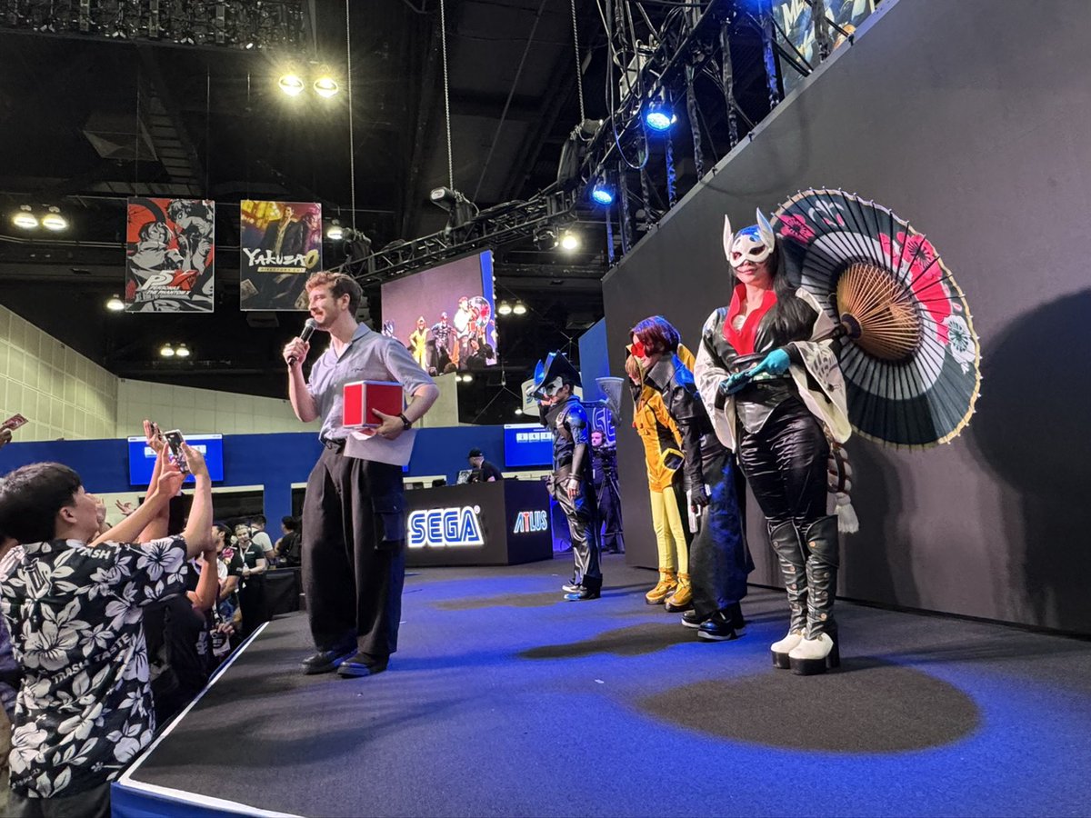 CDawgVA's tweet image. I’ll be hosting the SEGA stage for Persona5: The Phantom X today at 9:40am & at 3:15pm! See you guys there! #ad