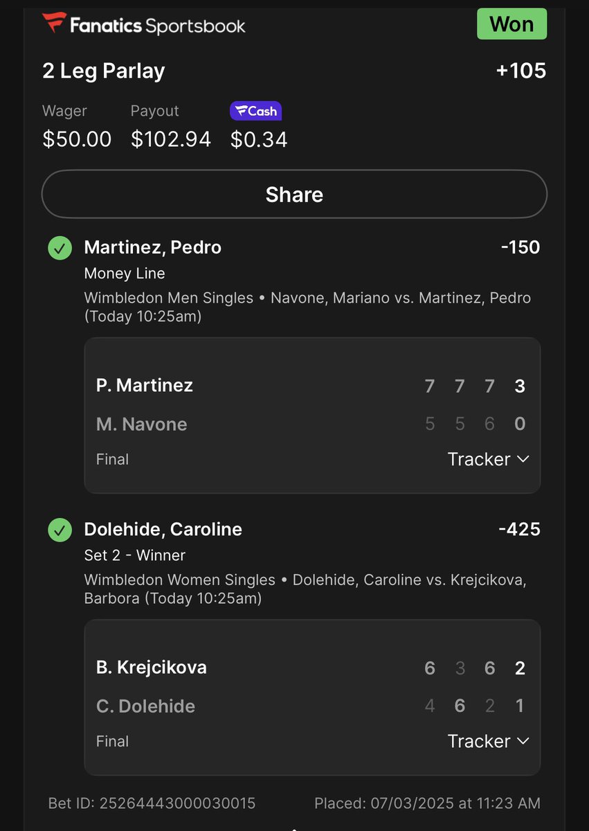 Free play 🫴🏽🥂 I’m into tennis 🎾 
<a href="/SuaveBetss/">SuaveBets 🧼💵</a> 
<a href="/TRMAJINGOKU/">MajinGoku</a>  <a href="/DraptsPicks/">Drapt🤙🏼</a> <a href="/Dream_Lockz/">Dream💫</a>  I ran this twice by the way if it cash I got 25 bucks for someone 🫡✅ 🫳🏾 drop your cash app 

prizepicks.onelink.me/gCQS/shareEntr…