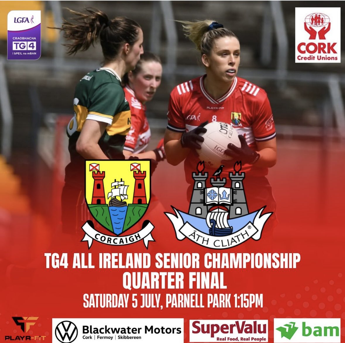GarnishGAA's tweet image. Everyone at Garnish GAA would like to wish Áine Terry, Clare O’Shea (Urhan), and all of the Cork Ladies Football team and management the very best of luck in their All-Ireland Quarter-Final against Dublin tomorrow in Parnell Park! 

Rebels Abú! 🔴⚪️