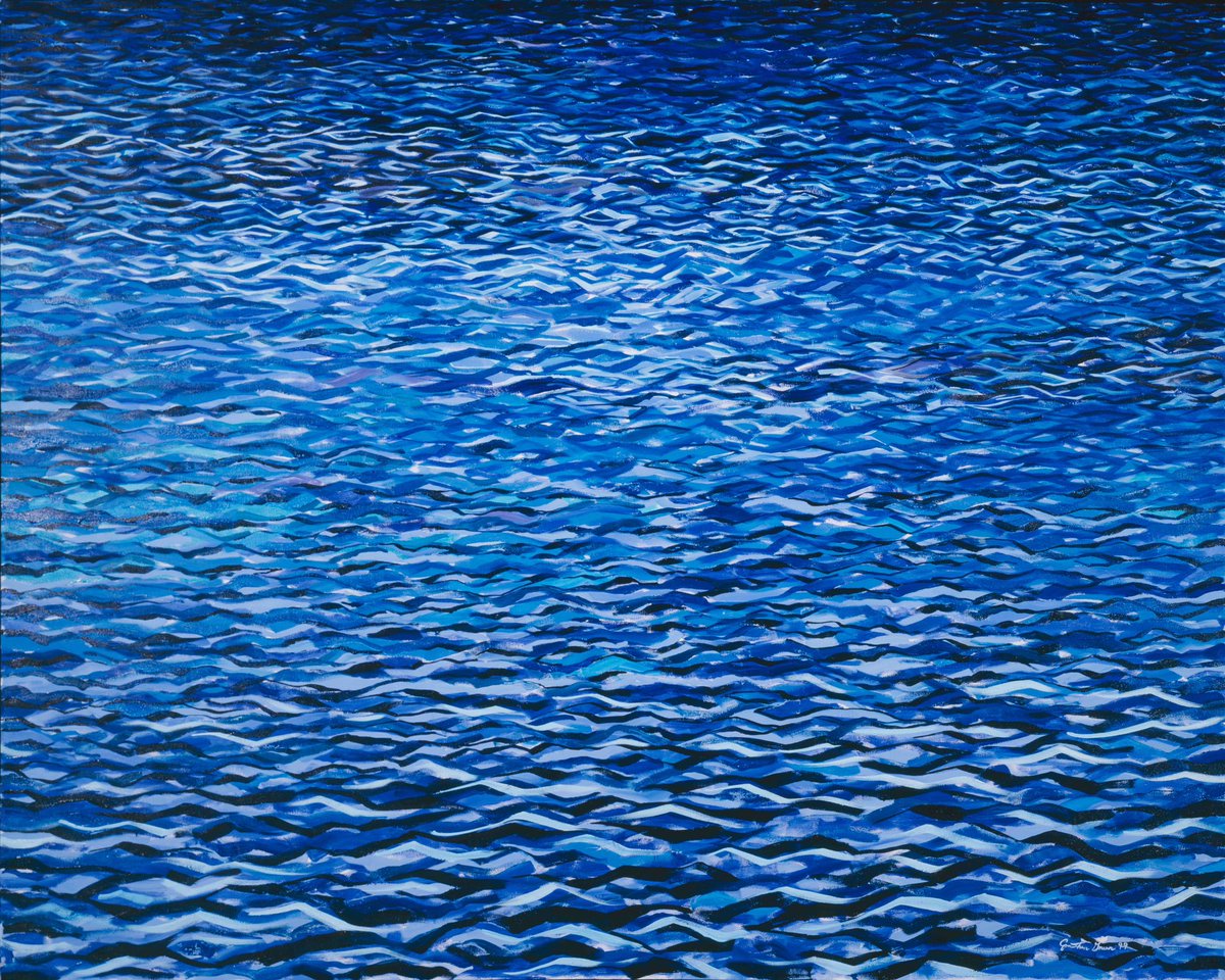 From sea to shining sea. 🇺🇸 Happy Independence Day! 
 
*We will be closed Friday, July 4 and will reopen Saturday, July 5.* 

Jonathan Green, “Evening Seascape,” 1999. Oil on linen. Morris Museum of Art, Augusta, Georgia. Gift of William and Martha Hilbert, Erie, PA.