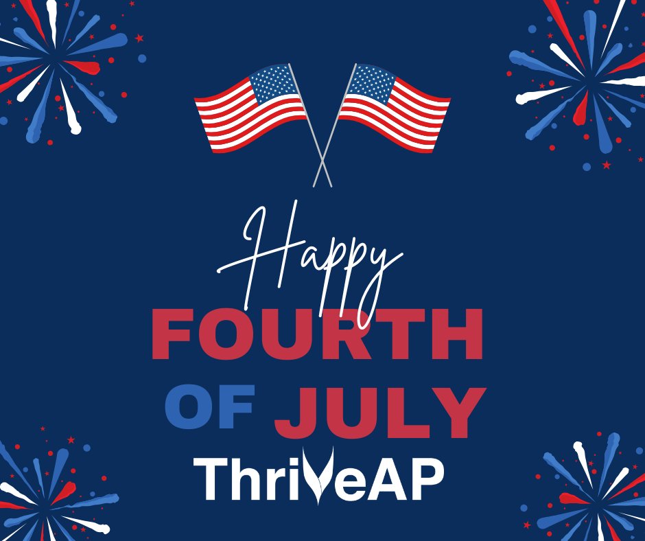 🎆 Happy Fourth of July from ThriveAP! 
As we celebrate the spirit of independence, we’re proud to support advanced practice providers who champion better access to care across the nation. 
Wishing you a safe and joyful holiday!