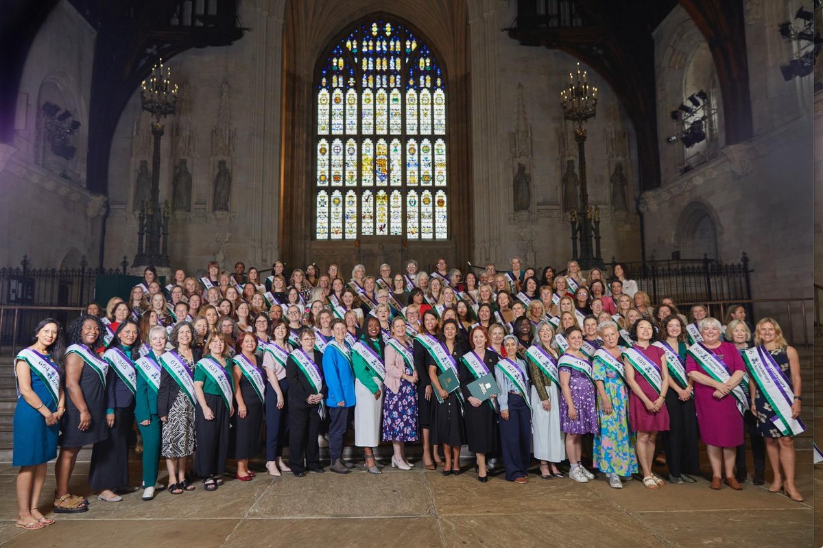 rushanaraali's tweet image. It was an honour to mark 97 years since women won the right to vote on equal terms with men.
Earlier this week, I joined fellow MPs in Westminster Hall for a photocall to commemorate the occasion. Proud to be the 355th female MP and to serve with so many inspiring colleagues.…