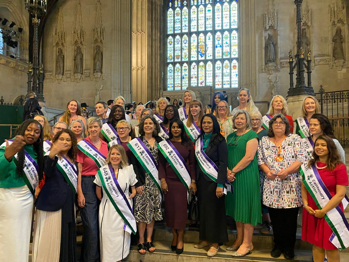 rushanaraali's tweet image. It was an honour to mark 97 years since women won the right to vote on equal terms with men.
Earlier this week, I joined fellow MPs in Westminster Hall for a photocall to commemorate the occasion. Proud to be the 355th female MP and to serve with so many inspiring colleagues.…