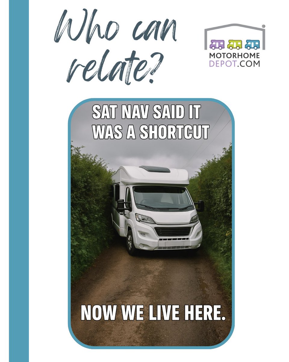 How many of you have said you're never trusting a sat nav again? 🤣😂

#Motorhome #motorhomelife #motorhomeadventures #motorhometravel #motorhomeliving #motorhomelifestyle #campervan #campervanlife #campervanadventures #MotorhomesForSale