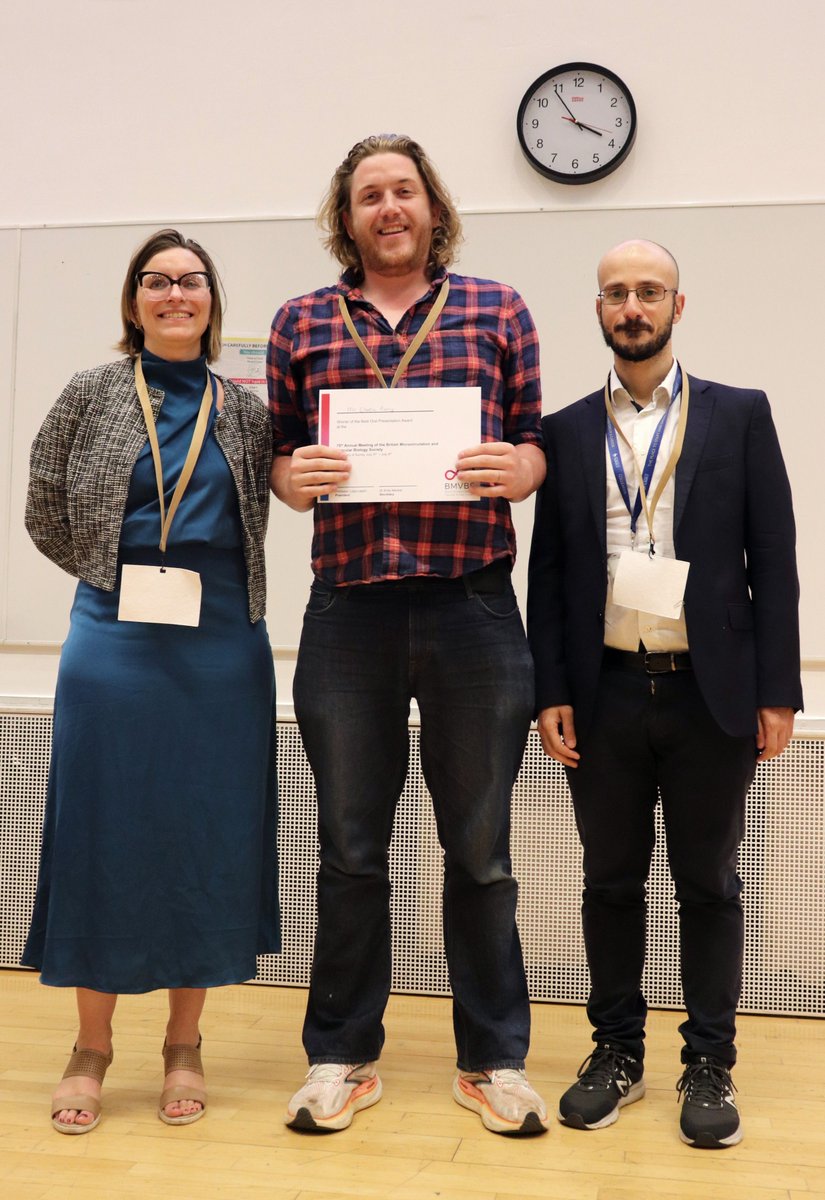 BMVBSoc's tweet image. Congratulations to our presentation winners (Dr Azziza Zaabalawi, Ms Kenza Sackho, Mr Charlie Piercy) and poster winners (Ms Priyanka Patel, Ms Marta Riaño &amp;amp;  Ms Sareh 
Aghajanpour, Ella Milne) sponsored  by @CommsBio!