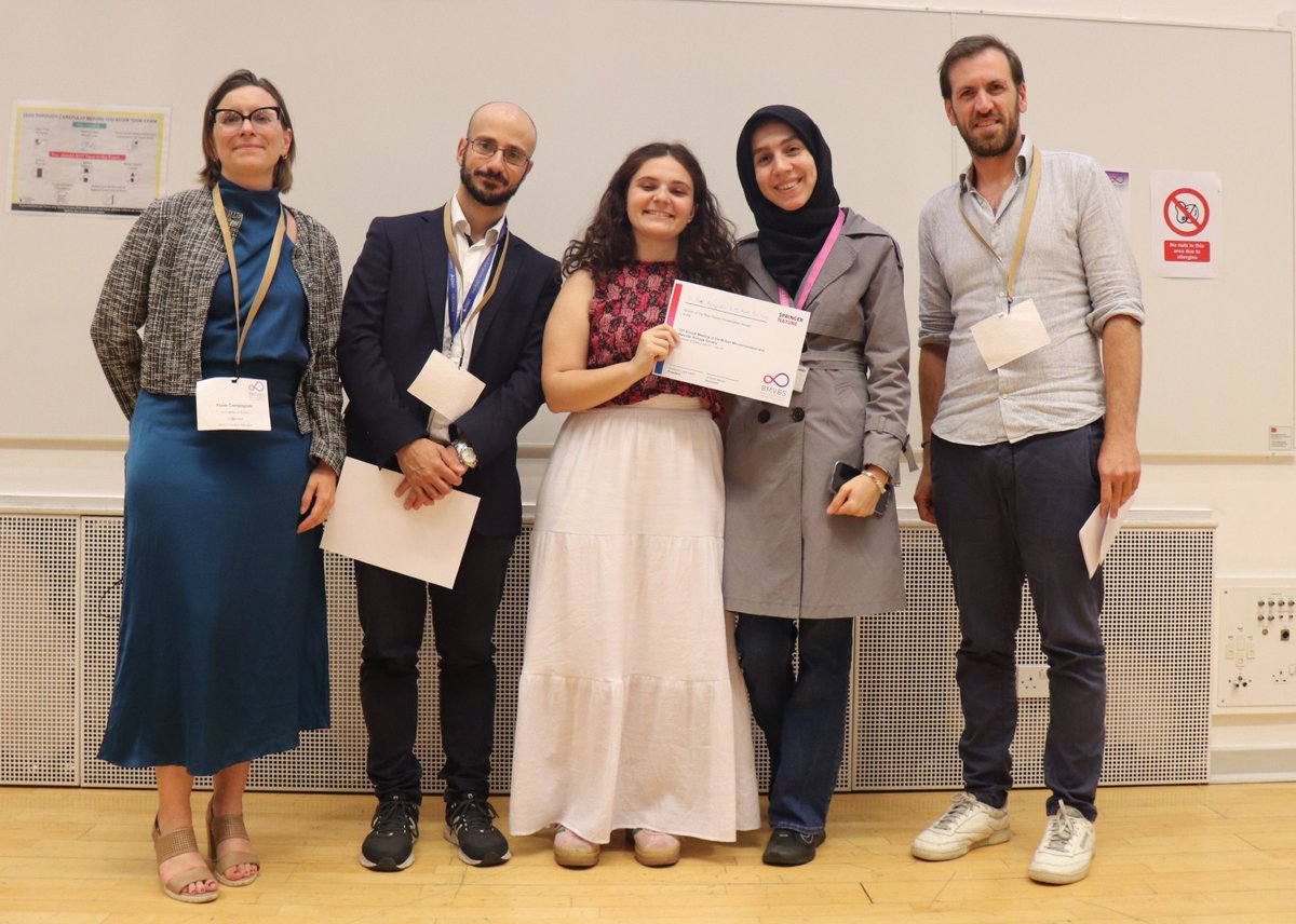 BMVBSoc's tweet image. Congratulations to our presentation winners (Dr Azziza Zaabalawi, Ms Kenza Sackho, Mr Charlie Piercy) and poster winners (Ms Priyanka Patel, Ms Marta Riaño &amp;amp;  Ms Sareh 
Aghajanpour, Ella Milne) sponsored  by @CommsBio!
