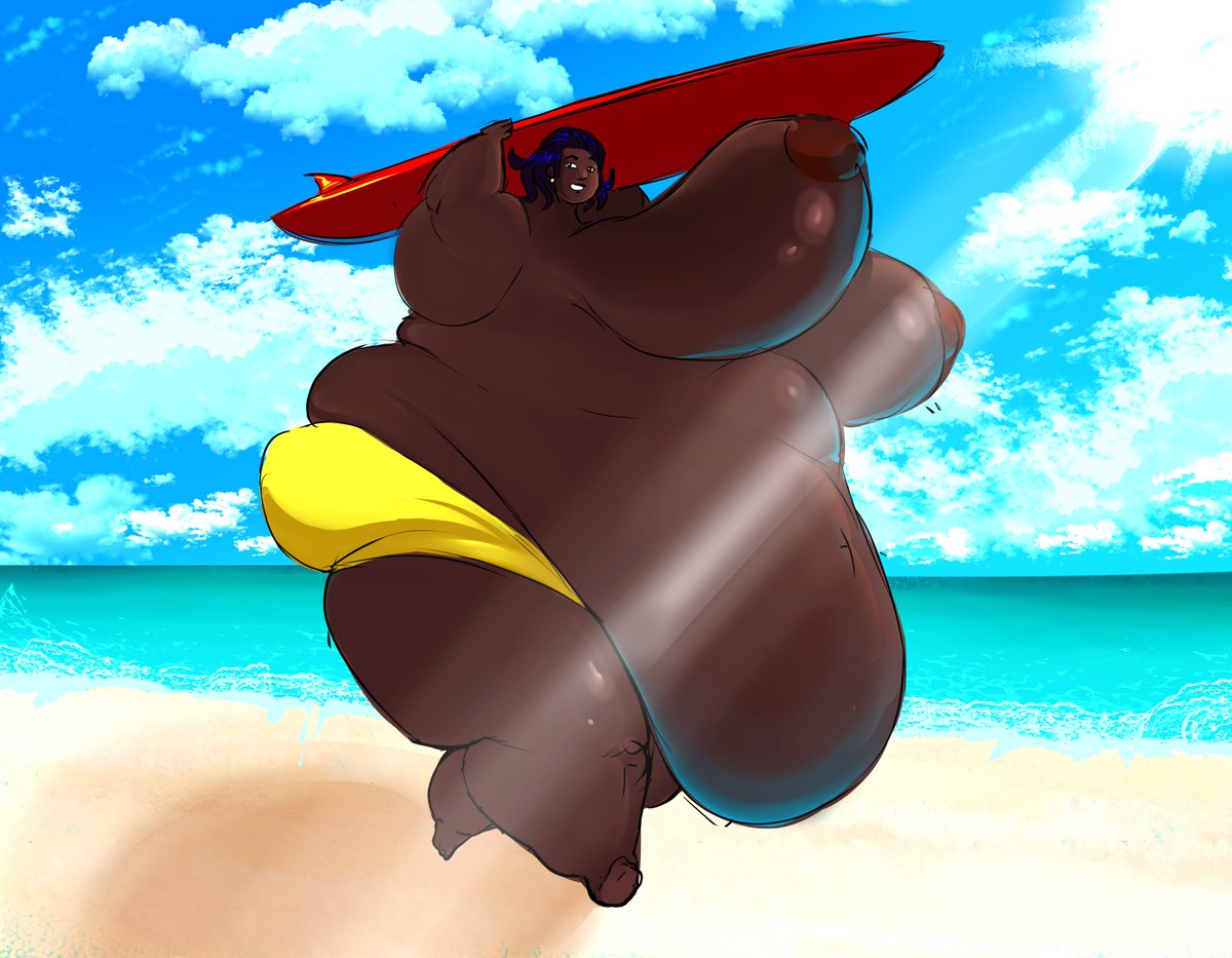 Who is gonna tell bro that surf board is way too small for him
