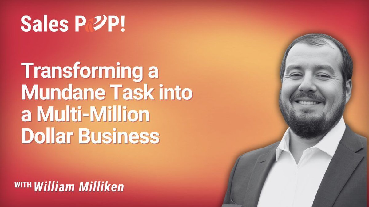 💼 Think a simple idea can’t lead to big success? Think again. William Milliken reveals how a routine task sparked a multi-million dollar business. Learn how to spot the opportunities hiding in plain sight and turn them into real success: zurl.co/2nLzk #Entrepreneur