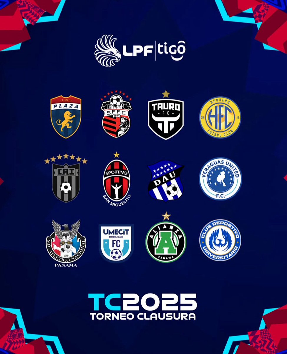 LOS PROTAGONISTAS🙌🏽

Estos son los equipos que estarán en el torneo clausura 2025 de la <a href="/LPFpanama/">LPF TIGO</a> ☝🏽

#TercerTiempoPa