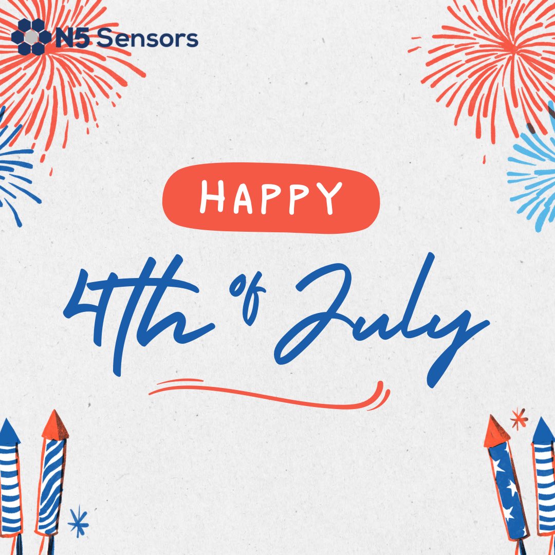 N5 Sensors wishes you and yours a Happy 4th of July! ✨