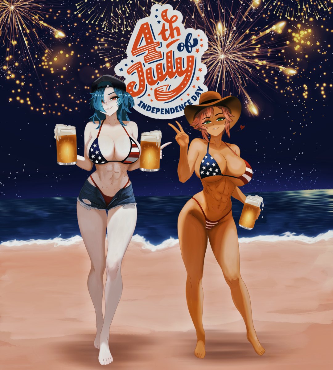Nafu🔞(writing commissions queue closed) (@nafualt) on Twitter photo HAPPY 4TH OF JULY! This art was drawn by <a href="/TheMaker___/">The Maker (commissions open)</a>, featuring my ocs, Akeno and lyra! Please go support the original artist as well! HAPPY 4TH OF JULY! This art was drawn by <a href="/TheMaker___/">The Maker (commissions open)</a>, featuring my ocs, Akeno and lyra! Please go support the original artist as well!