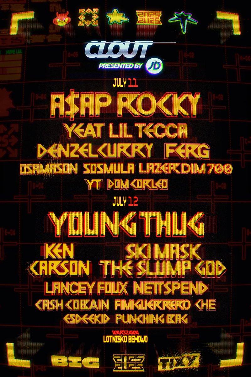 ASAPMOB's tweet image. CLOUT.PL / @CLOUT_FESTIVAL