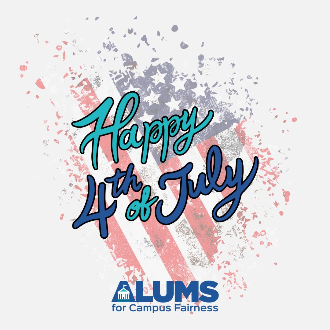 CampusFairness's tweet image. The ACF team wishes our alumni, colleagues, friends, and family a happy and safe Fourth of July!