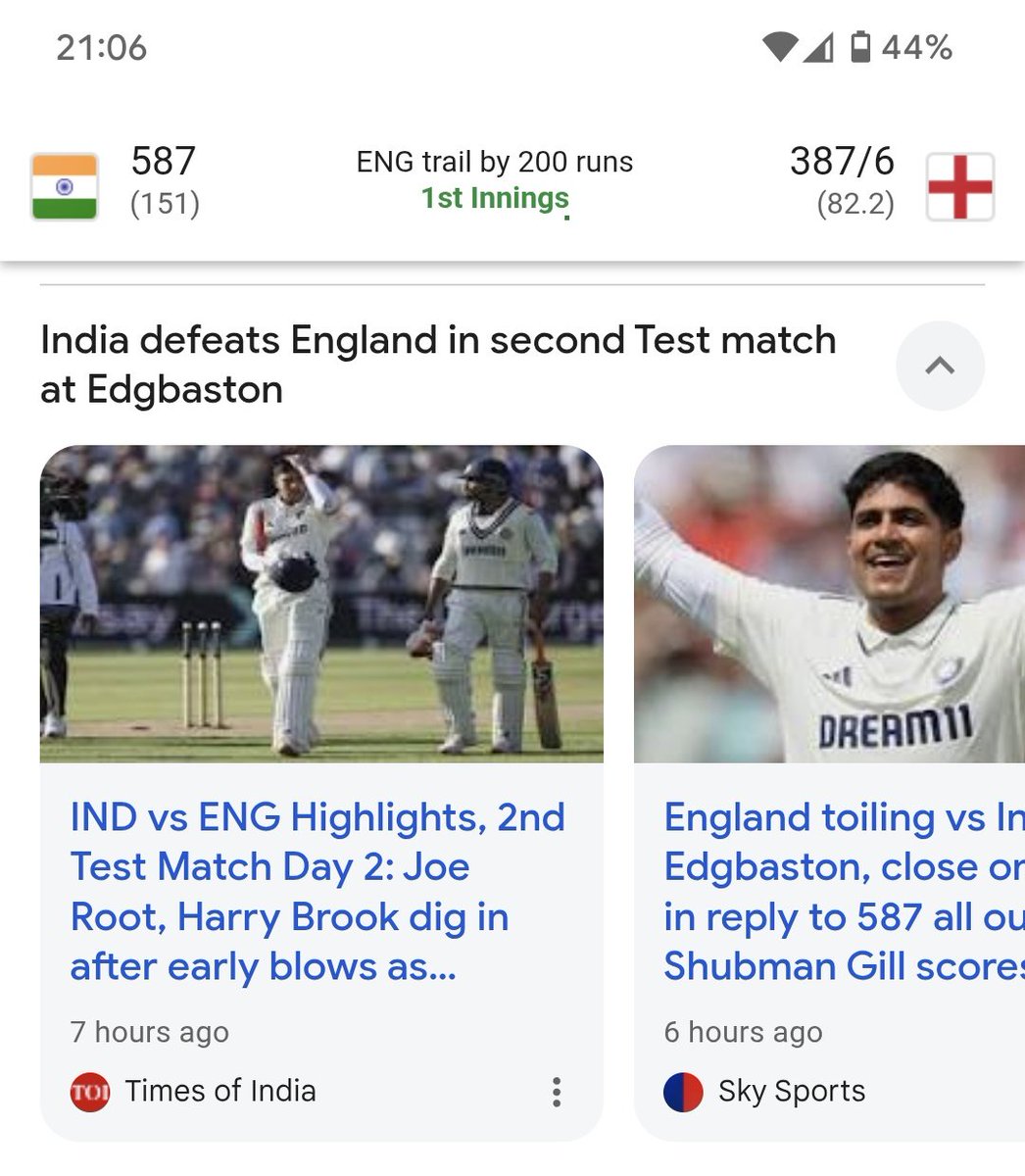 thesaurabh's tweet photo. "India defeats England in second test match at Edgbaston" - @Google 

 #INDvsENG #AndersonTendulkarTrophy https://t.co/mlDmSJgQU3