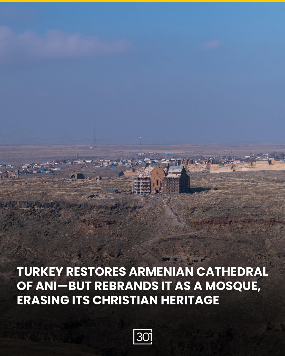 The Turkish state, now collaborating with the World Monuments Fund, continues its campaign to erase Armenians from Western Armenia by “restoring” and converting the Armenian Cathedral of Ani, now rebranded the so-called “Fethiye Mosque.” The update was reported by the regime’s