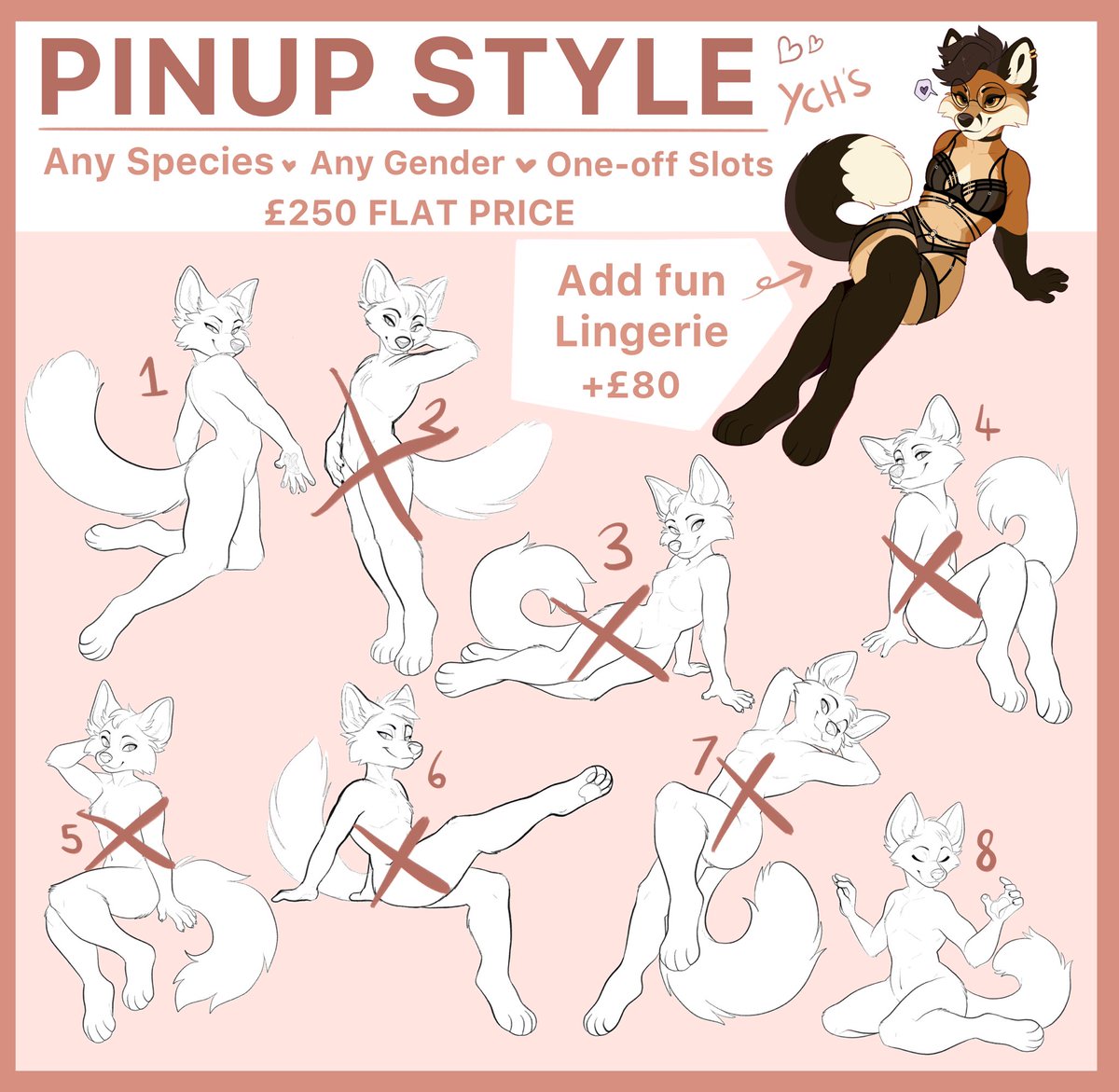 Update on this YCH! 2 poses left!