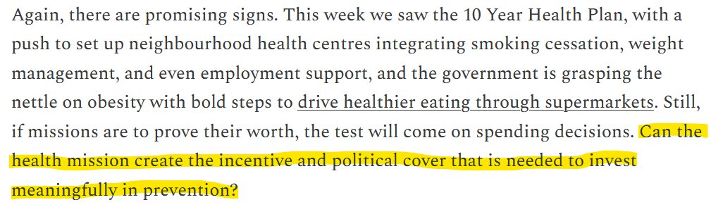 David Buck (also @davidjbuck.bsky.social) (@davidjbuck) on Twitter photo This is a great piece on why missions are so difficult, including the health mission notwithstanding the 10 year health plan.. This is a great piece on why missions are so difficult, including the health mission notwithstanding the 10 year health plan..